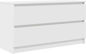 vidaXL fehér szerelt fa TV-szekrény 100x35x54 cm