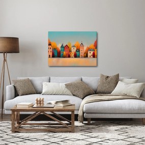Kép - Őszi falu (70x50 cm)