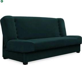 Kinyitható kanapéågy PIANO zöld bårsony