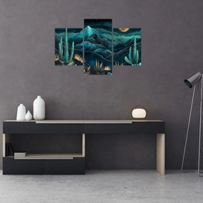 Kép - Türkiz éjszaka (90x60 cm)
