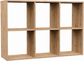 Malax 2x3 polc, tölgy