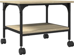 vidaXL 2 szintes sonoma tölgy színű nyomtatóállvány 50 x 40 x 38 cm