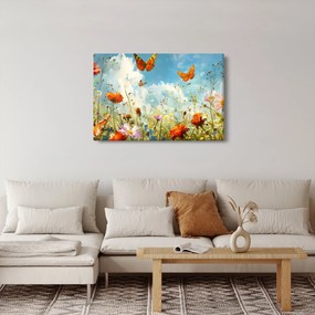 Kép - Pillangók a nyári réten (90x60 cm)