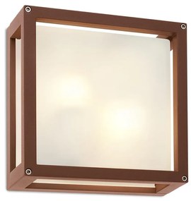 Redo 9893 - Kültéri fali lámpa BRICK 2xE27/42W/230V IP54 barna 9893