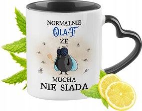 Olaf Bögre Fekete Szív Alakú Füllel Ajándék Nyomtatott