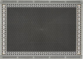 Kültéri Tartós Ezüst Lábtörlő Újrahasznosított Ajtóhoz 55x78 cm