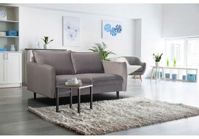 Szürke bársony kanapé 138 cm Juli – Ropez