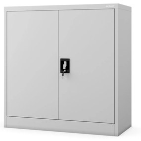 Alacsony fém irattartó szekrény BEATA, 900 x 930 x 400 mm, szürke