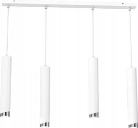 Ewilight Mennyezeti lámpa függeszték díszléc szemcső 4xGU10 fehér/króm