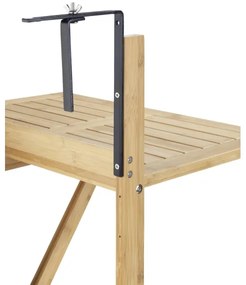 WENKO 69806800 - WAIKIKI asztal 64x65 cm fehér/barna