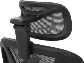 Irodai szék, sötétszürke/fekete, teherbírás 150 kg, VILMER