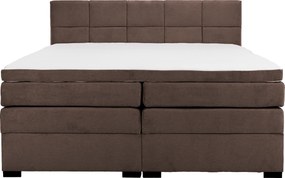 Boxspring ágy, 200x200, barna, APRIL