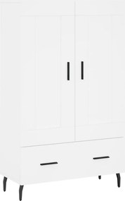 vidaXL fehér szerelt fa magasszekrény 69,5 x 31 x 115 cm