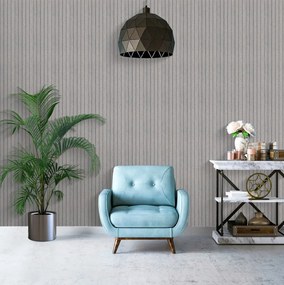 Öntapadós PVC panel, 280 x 60 cm, Sötét szürke lambéria minta