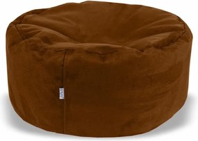 EMI gömb formájú barna velúr babzsákfotel