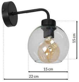 Fali lámpa SOFIA 1xE27/60W/230V átlátszó