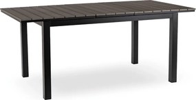 Stół Ogrodowy ARGOS 140-180 cm Ciemnoszary Dąb/Czarny