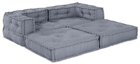 Párna 2 pcs Szürke 70 x 70 x 54 cm Poliészter