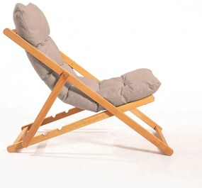 Kerti napozóágy bézs/cseresznye