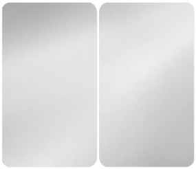 Edzett üveg tűzhely fedőlap szett 2 db-os 30x52 cm Universal Silver – Wenko