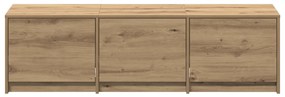 TV szekrény LED-del Kézműves tölgy 140x34x40 cm Szerelt fa
