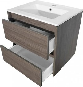 Porto 60 alsó fürdőszoba bútor mosdóval rauna szil színben