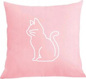 Párna párnahuzat Cool nyomott mintás cica