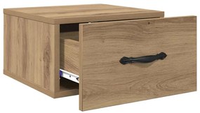 Éjjeliszekrény 2 pcs kézműves tölgy 35 x 35 x 20 cm Faanyag