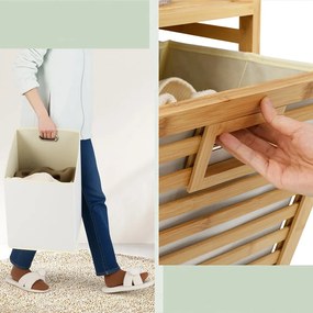 75 literes szennyestartó szekrény 2 kivehető rekesszel