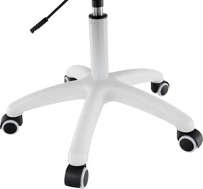 Irodai szék, szürke szövet/fehér, SANTY