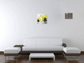 Gario Vászonkép Gyönyöru zöld pitypangok Méret: 50 x 40 cm