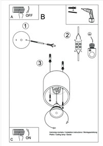 Roda fehér mennyezeti lámpa - Nice Lamps