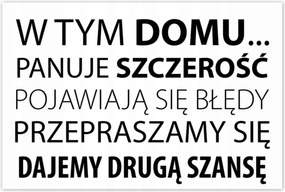 Poszterek 120x80 Szöveg Ebben a házban
