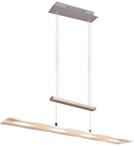 Szürke LED függőlámpa üveg búrával Milos – Trio