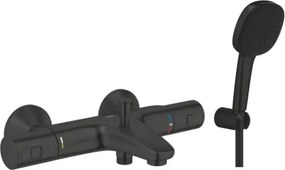 Grohe kádcsaptelep zuhanyszettel 150 mm matt fekete GBAL5