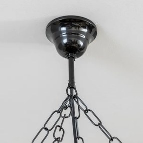 Brilagi - Láncra szerelt ROATA csillár 8xE14/40W/230V, átmérő 70 cm, bükk/dió