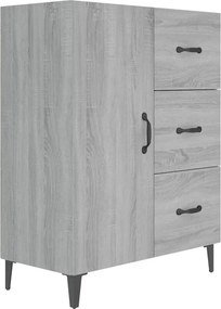 vidaXL szürke sonoma színű szerelt fa tálalószekrény 69,5 x 34 x 90 cm