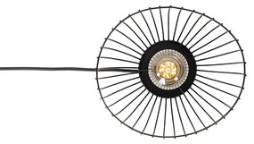 Modern asztali lámpa fekete 20 cm - Pua