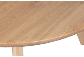 Tölgyfa étkezőasztal 130x130 cm Tablo – WOOOD