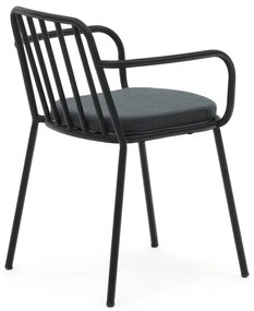Fekete fém kerti szék Bramant – Kave Home