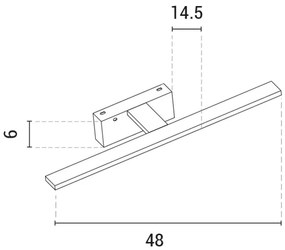 LED tükörmegvilágító LED/10W/230V 3000K fényezett króm