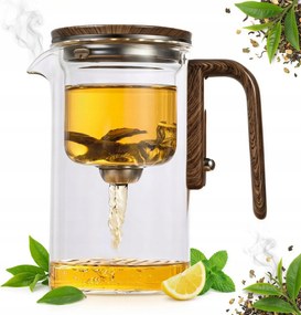 750 Ml-es Üvegkancsó Mágneses Tea Kávé Leeresztővel