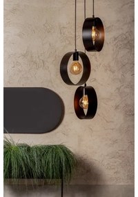 Csillár zsinóron HAPPY 3xE27/60W/230V fekete