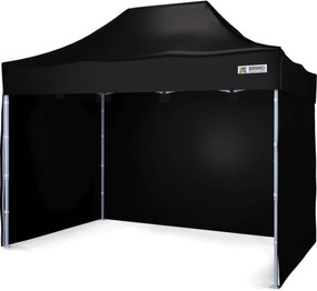 Kerti sátor 2x3m - 2x3m plusz 3 oldalfal - Black