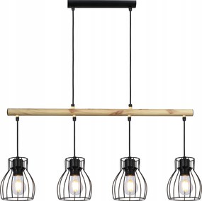 Lámpa fa gerenda 4XE27 Bernita Candellux