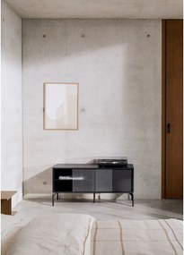 Fekete TV-állvány 116x55x42 cm Met Mini – noo.ma