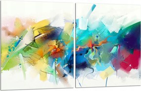 7in1 2x Üveg Tűzhelyvédő Főzőlap 40x52 Színes