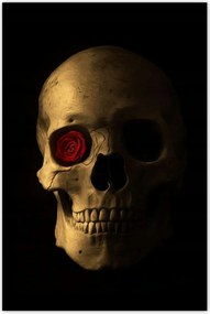 Poszterek 80x120 Koponya rózsával