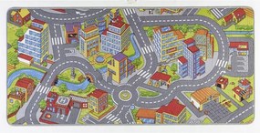 Gyerekszőnyeg 140x200cm,utcák város utcák utak