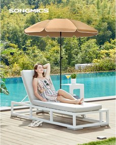 Napernyő, 1,6m, UPF 50+, hordozható, dönthető, barna